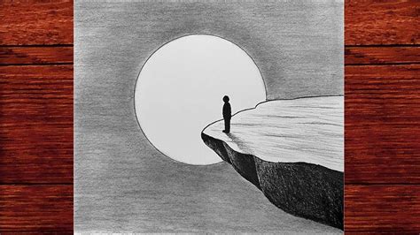 Drawing A Man On The Edge Of A Cliff - Drawing School Step By Step ...