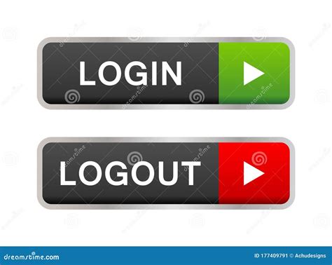 Logout Button. Royalty-Free Cartoon | CartoonDealer.com #28049681