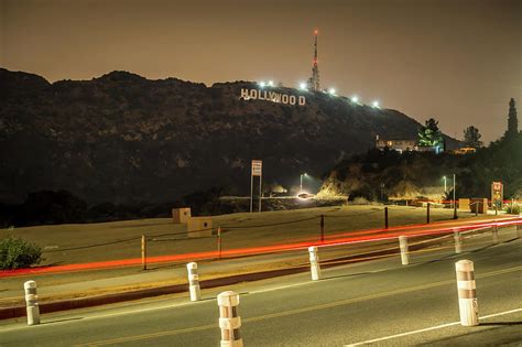 Hollywood Sign Night