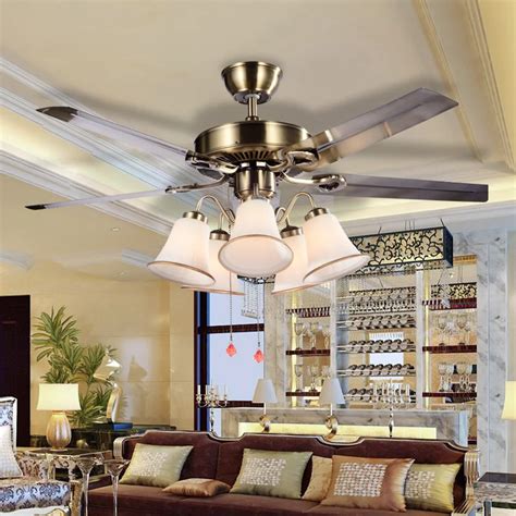 Modern Ceiling Fan Light For Living Room Restaurant Bedroom Lights ...