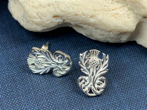 Thistle Earrings, Flower Jewelry, Scotland Jewelry, Celtic Jewelry, Graduation Gift, Anniversary ...