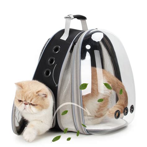 CAT BUBBLE BACKPACK WITH CLEAR WINDOW FOR HIKING-【Front Expandable】 – lollimeow