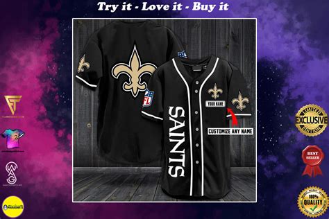 custom name jersey new orleans saints shirt - the limited edition