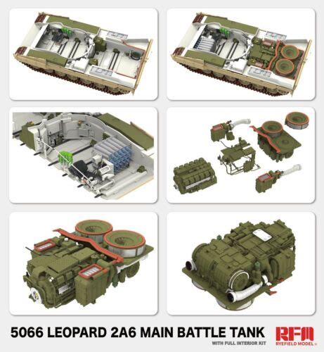 RYEFIELD MODEL RFM RM-5066 1/35 Leopard 2A6 Main Battle Tank With Full Interior | eBay