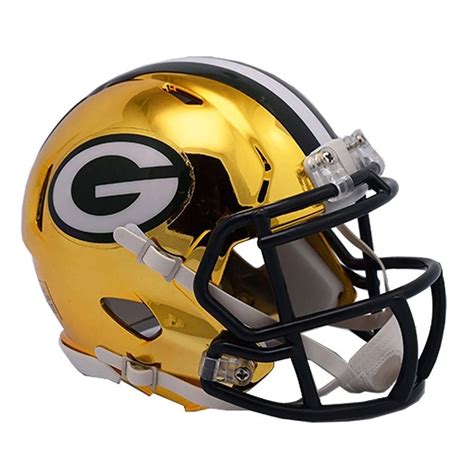 Riddell Green Bay Packers Chrome Alternate Speed Mini Football Helmet ...