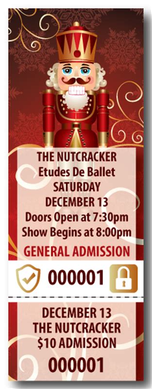 DIY Secure Nutcracker Tickets | Worldwide Ticketcraft | WWTC | A ...