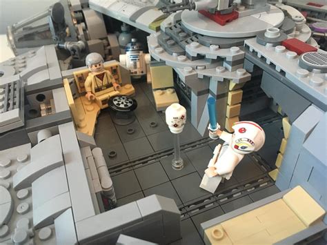 LEGO MOC Millennium Falcon 75257 modification with interior by EDGE OF BRICKS | Rebrickable ...