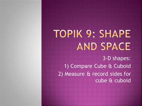 Concept of Volume for Cube & Cuboid | Teaching Resources