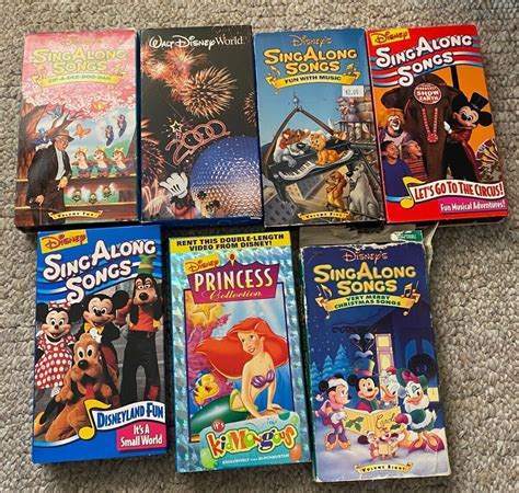 Disney Sing Along Songs VHS Tapes LOT | eBay