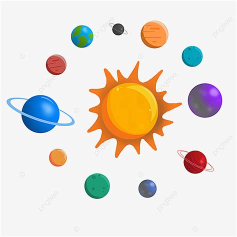 Planetas Del Sistema Solar PNG ,dibujos Imágenes Prediseñadas Del ...