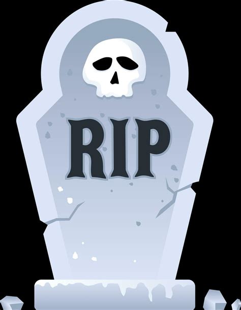 Halloween Rip Grave with skull 28122647 Vector Art at Vecteezy