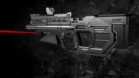 Andrei Eduard - Sci-Fi SMG Weapon Concept Art