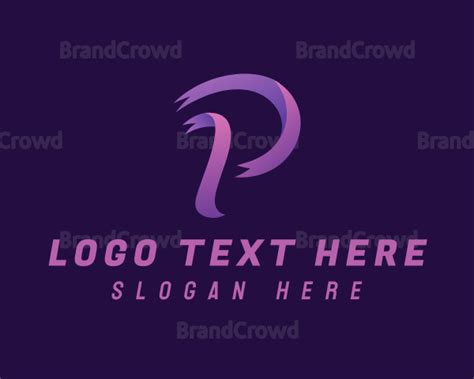 Purple Ribbon Letter P Logo | BrandCrowd Logo Maker
