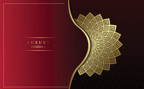 Luxury gold mandala ornate background for wedding invitation, book cover 4655370 Vector Art at ...