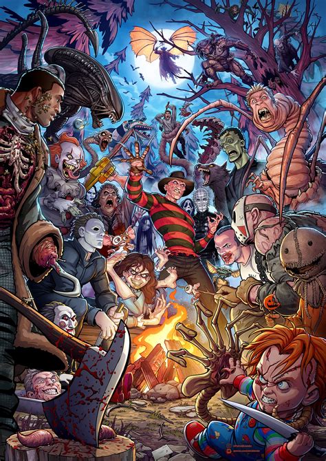 Campfire Horror Mash — Patrick Brown Art