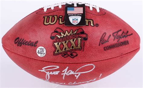 Brett Favre Signed Super Bowl XXXI NFL Official Game Ball Inscribed "SB ...