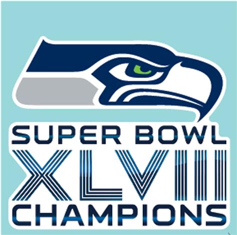 Seattle Seahawks 2014 Super Bowl Champions 4x4 Die Cut Decal