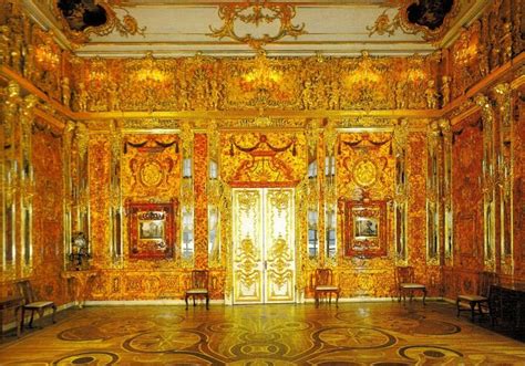 Amber Room- Catherine Palace- at Tsarkoe Selo (Pushkin) near St. Petersburg | Amber room, Amber ...