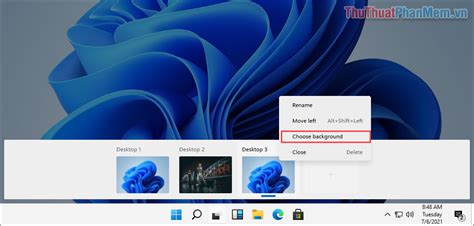 Cách đặt nhiều hình nền khác nhau trên Windows 11