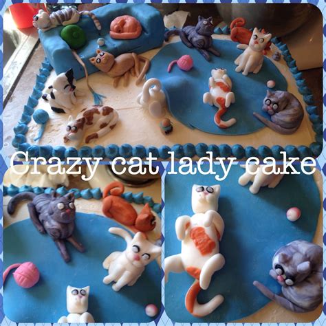 Crazy cat lady cake! Crazy Cat Lady Cake, Birthday Parties, Birthday ...