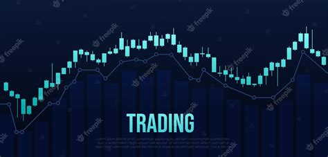 Premium Vector | Trading chart background with neon diagram graph and ...