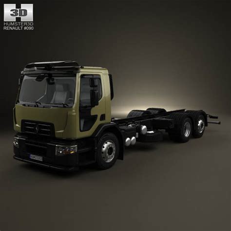 Renault D Wide Chassis Truck 2013 - Car 3D models store