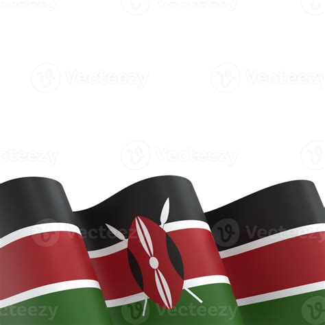 Kenya flag design national independence day banner element transparent background png 11346519 PNG