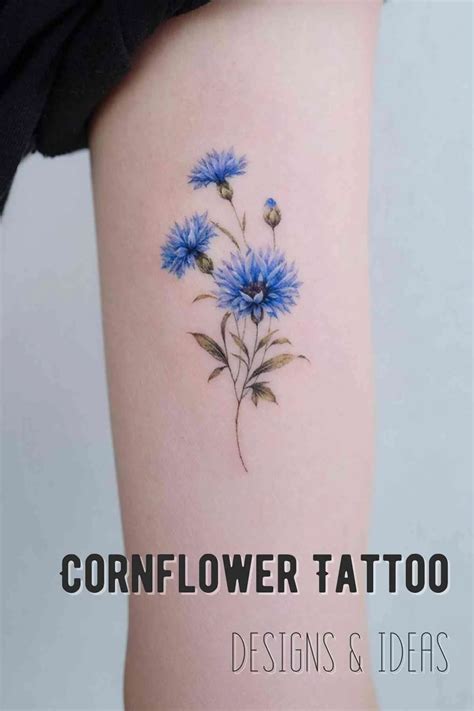 Centaurea Cyanus Tattoo