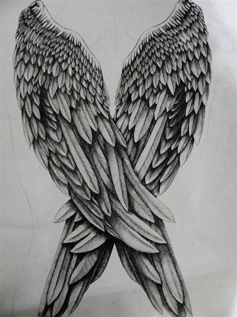 Angel Wings Tattoo On Back Drawing - Best Tattoo Ideas