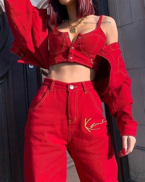 red ️ | Edgy outfits, Cute casual outfits, Fashion inspo outfits