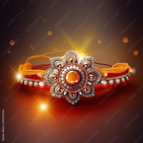 Rakhi Festival Background Design with Creative Rakhi Illustration. Ai ...