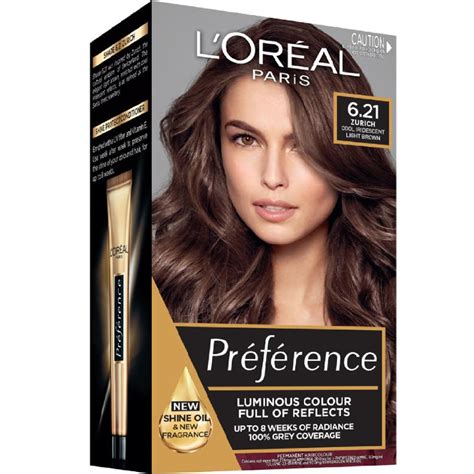 Buy L'Oreal Paris Preference Zurich 6.21 Cool Iridescent Very Light Brown Online at Chemist ...