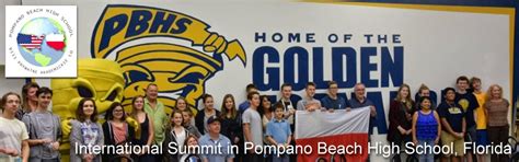 International Summit in Pompano Beach High School, Florida: Thank you for coming