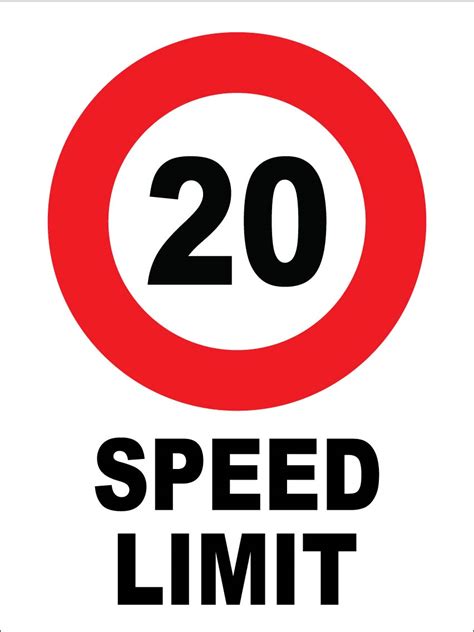 Speed Limit Signs — Hazsafe