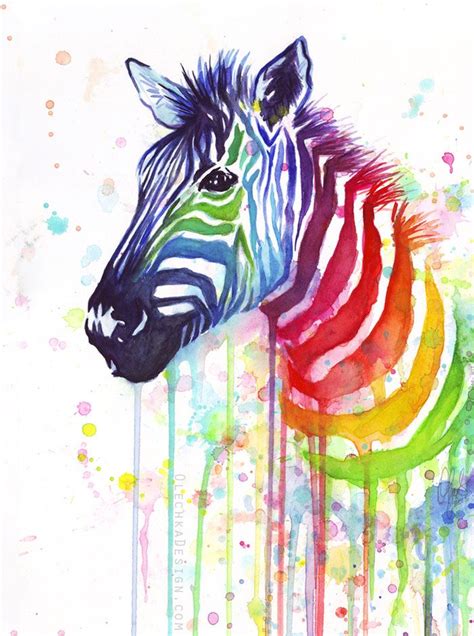 EatSleepDraw • "Ode to Fruit Stripes" watercolor painting. ... | Zebra ...