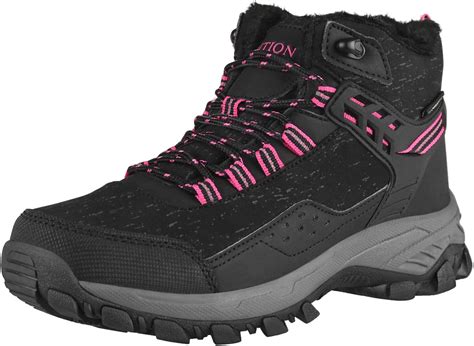 Amazon.com | GRITION Womens Hiking Boots Waterproof Winter Walking Shoes Ankle Booties ...