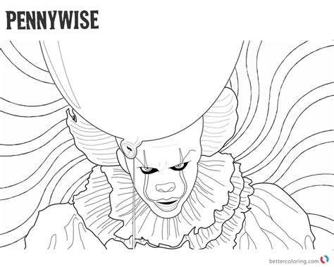 Pennywise Coloring Pages 2017 at GetColorings.com | Free printable ...