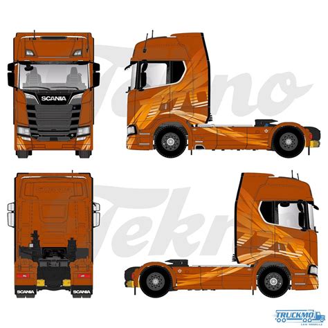 Tekno Scania Fire Scania Next Gen Highline 4x2 86817 | TRUCKMO Truck Models – Your Truck Models ...