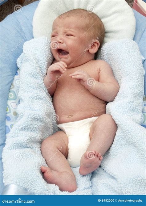 Newborn Baby Crying Stock Photo - Image: 8982000