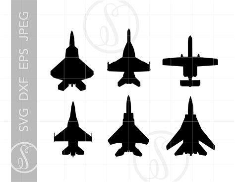 Fighter Planes SVG Download, Vector Fighter Jet Clipart Cut Files Svg ...