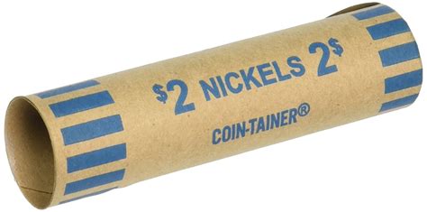 Nickel Tubes Paper Coin Wrappers, 36 Per Pack - Walmart.com - Walmart.com