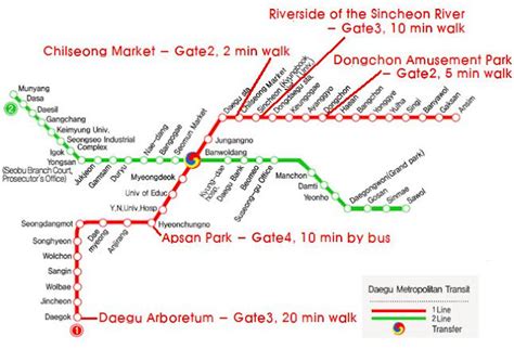 Fun & Free Daegu Travel: Experience Subway Tour in Daegu with this Handy Guide Map – Line #1