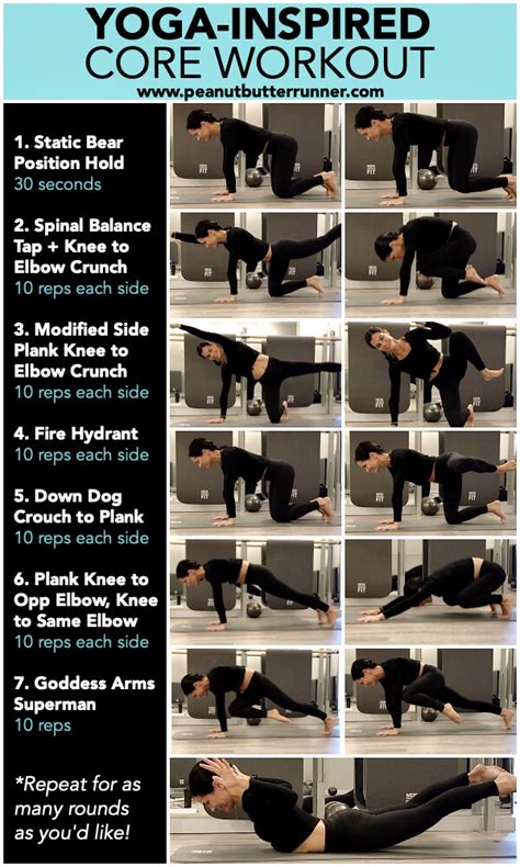 Yoga Inspired Core Workout - Peanut Butter Runner