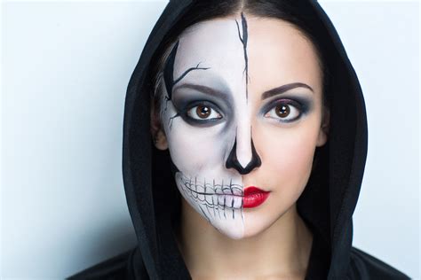 Skeleton Face Makeup Instructions | Saubhaya Makeup