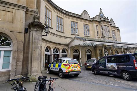 Pictures show police at Bath Spa train station following reports of ...