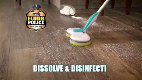 Floor Police Dual Spin Mop TV Spot, 'Scrub Away Messes' - iSpot.tv