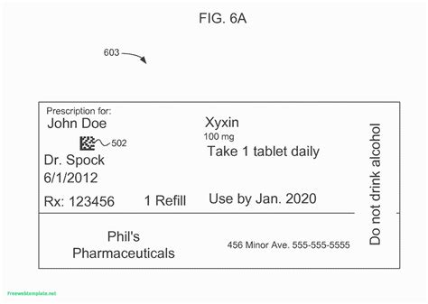 Fake Prescription Label Template - Printable Word Searches