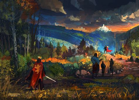 Wallpaper : Ismail Inceoglu, seni digital, karya seni, ilustrasi, pemandangan, hutan, The ...