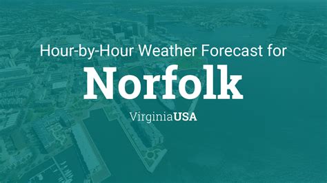 Hourly forecast for Norfolk, Virginia, USA