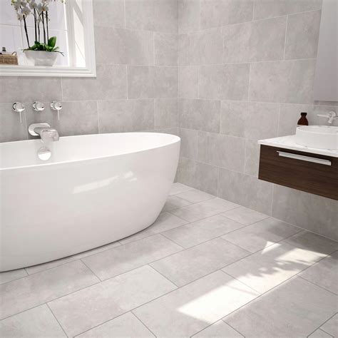 bathroom tiles cheap #bathroomtilesidea | Grey bathroom wall tiles ...